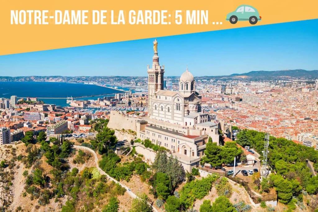 Divine Idylle Central Vieux-Port Terrasse Clim 马赛 外观 照片